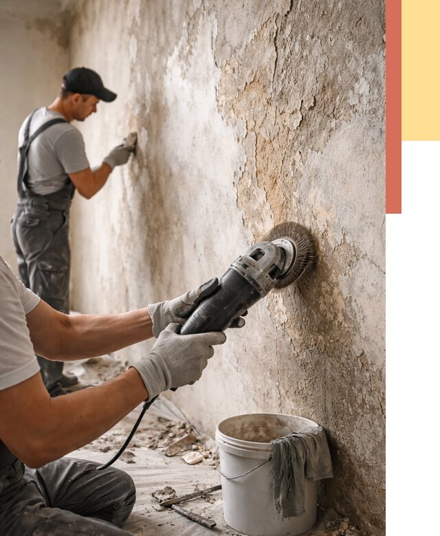 Снятие и удаление краски со стен в Щекино от 2161 руб. — ОТДЕЛОЧНИК-Екн