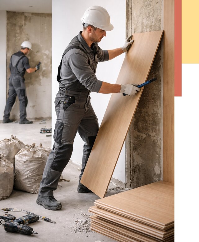 Демонтаж стеновых панелей в Щекино от 3602 руб. за м² быстро и недорого | ОТДЕЛОЧНИК-Екн