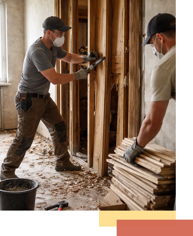 Демонтаж деревянных перегородок в Щекино быстро и аккуратно