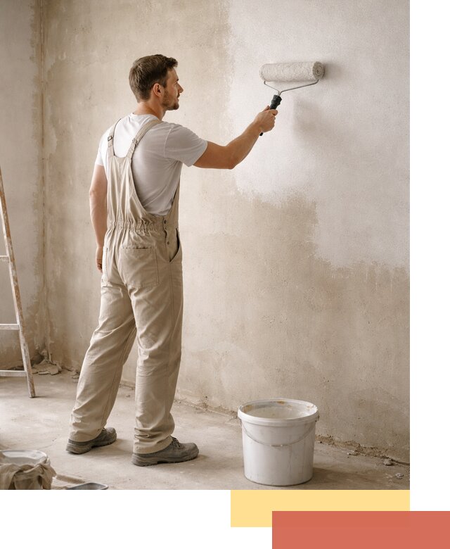 Грунтовка стен под отделку в Щекино профессиональным раствором