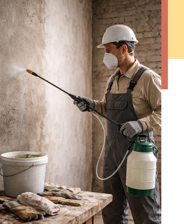 Антисептическая обработка стен в Щекино от 1235 руб. — быстро и недорого | ОТДЕЛОЧНИК-Екн