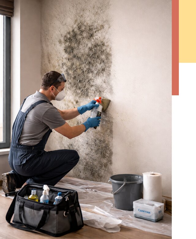 Удаление плесени со стен в Щекино от 2213 руб. — быстро и недорого | ОТДЕЛОЧНИК-Екн