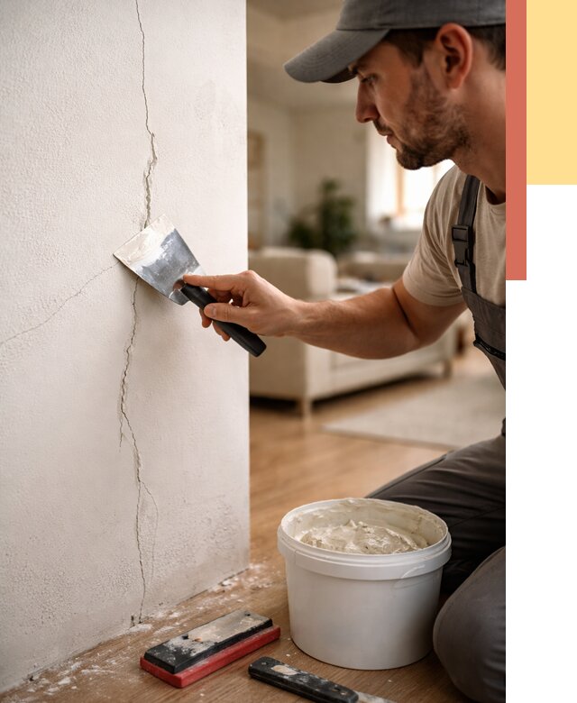 Заделка трещин и сколов в Щекино от 2522 руб. — быстро и недорого | ОТДЕЛОЧНИК-Екн