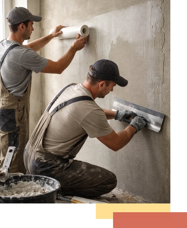 Армирование стен стеклосеткой в Щекино для прочной отделки