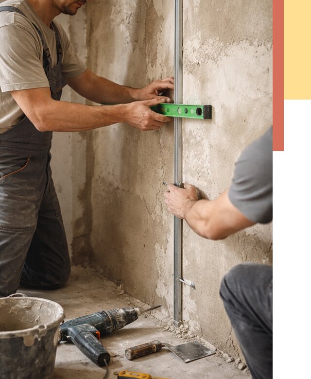 Установка штукатурных маяков в Щекино от 7204 руб. — быстро и недорого | ОТДЕЛОЧНИК-Екн