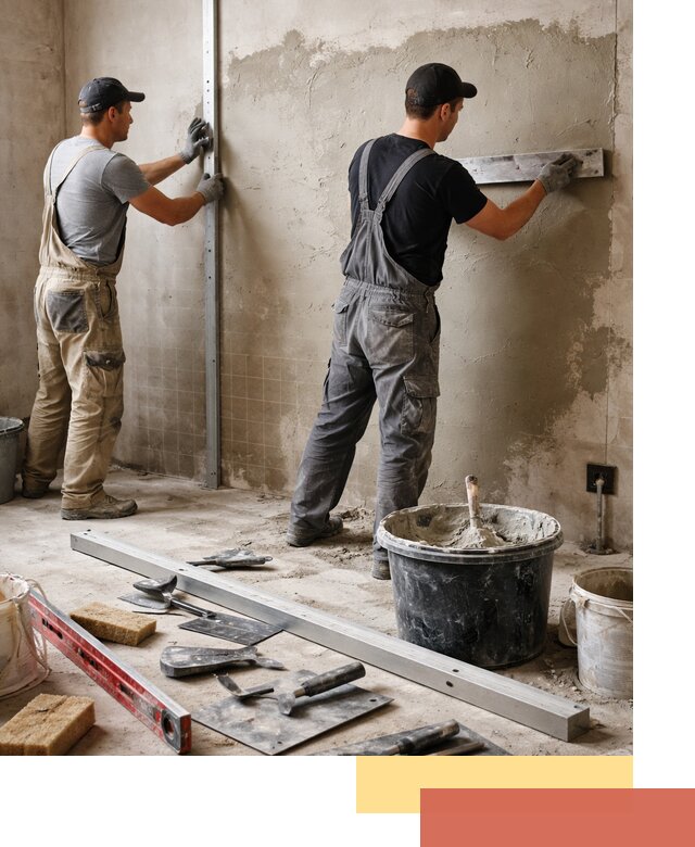 Профессиональная штукатурка стен под плитку в Щекино
