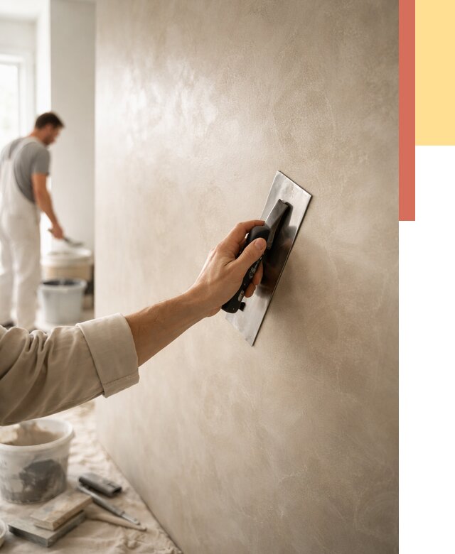 Венецианская штукатурка в Щекино от 3602 руб/м² — нанесение стен под ключ | ОТДЕЛОЧНИК-Екн