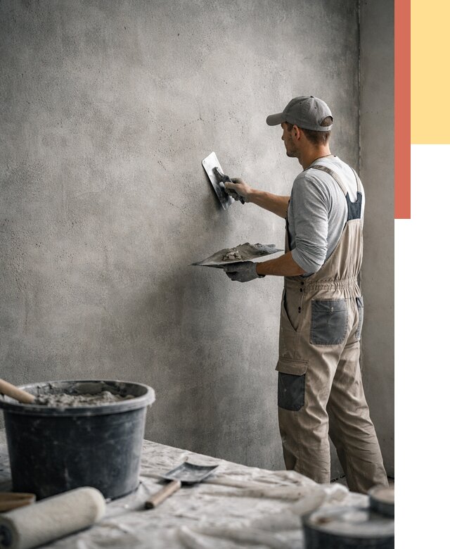 Декоративная штукатурка под бетон в Щекино от 2573 руб./м² — нанесение под ключ | ОТДЕЛОЧНИК-Екн