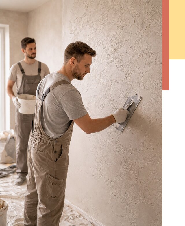 Фактурная штукатурка стен в Щекино от 4323 руб./м² — заказать под ключ | ОТДЕЛОЧНИК-Екн