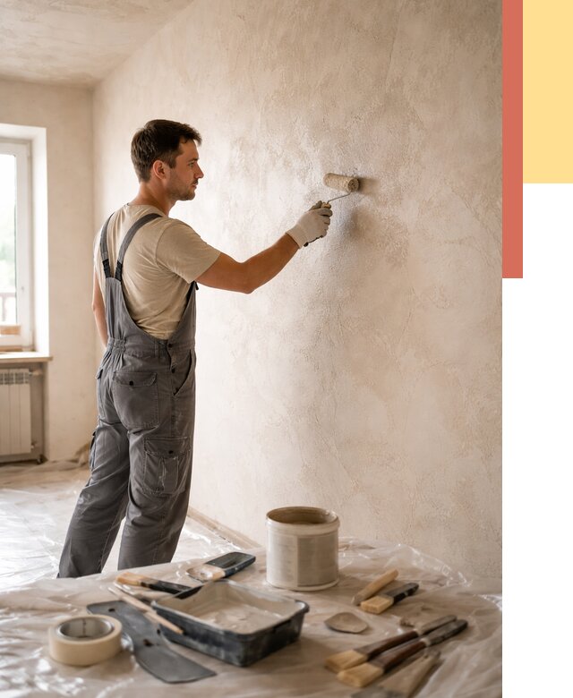 Нанесение лессирующей краски по декоративке в Щекино от 1801 руб. | ОТДЕЛОЧНИК-Екн