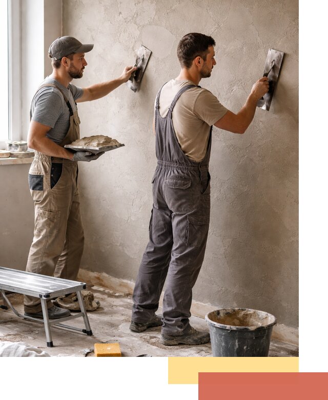 Ремонт декоративной штукатурки и восстановление фактуры в Щекино