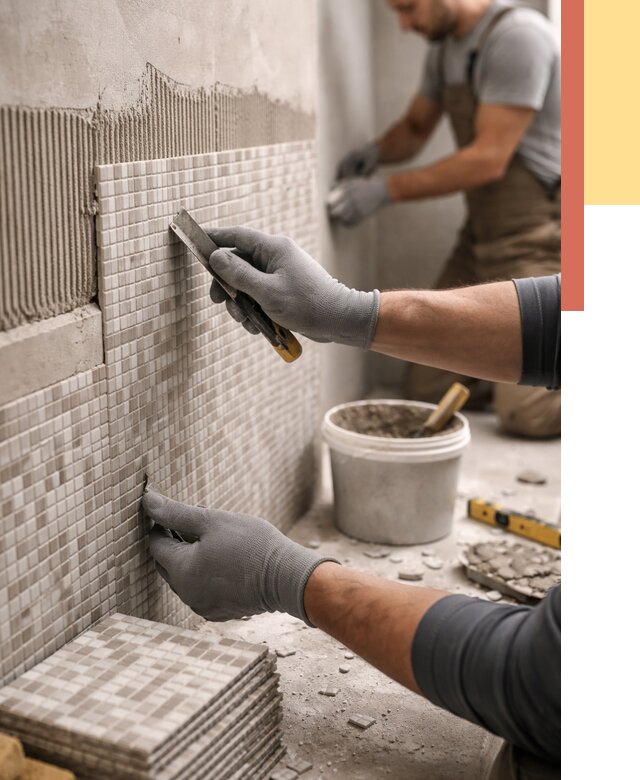 Облицовка стен мозаикой в Щекино от 3293 руб/м2 — укладка мозаики на стены | ОТДЕЛОЧНИК-Екн