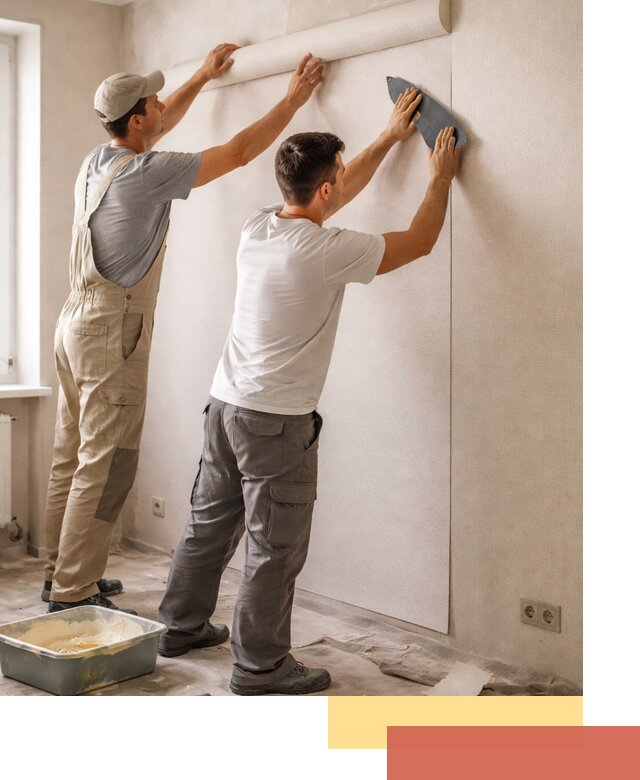 Поклейка виниловых обоев в Щекино профессионально и качественно