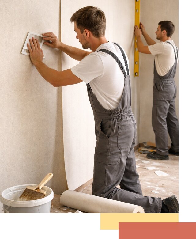 Поклейка бумажных обоев в Щекино качественно и недорого