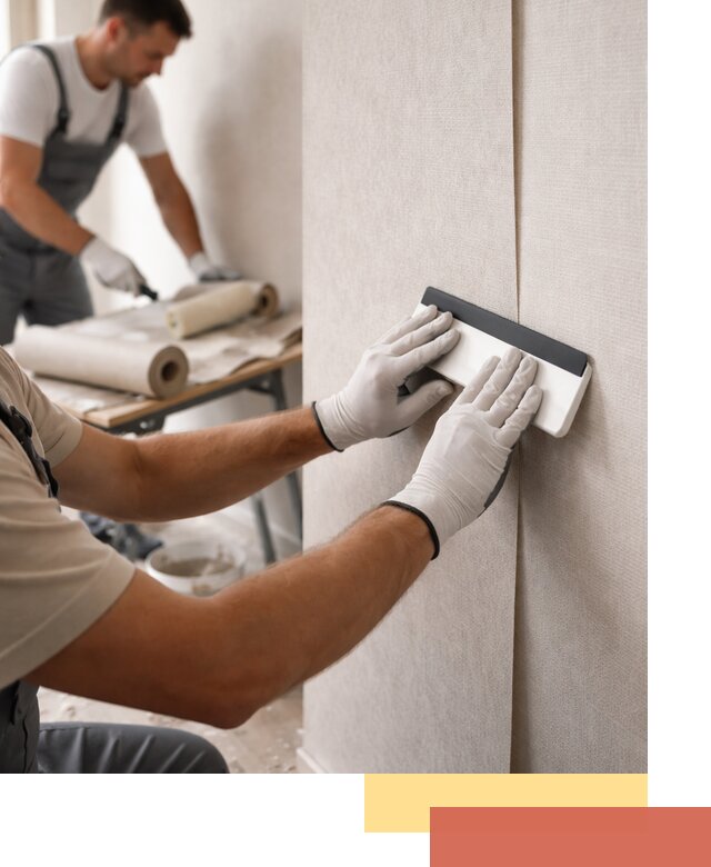 Поклейка обоев под покраску в Щекино профессионально и быстро