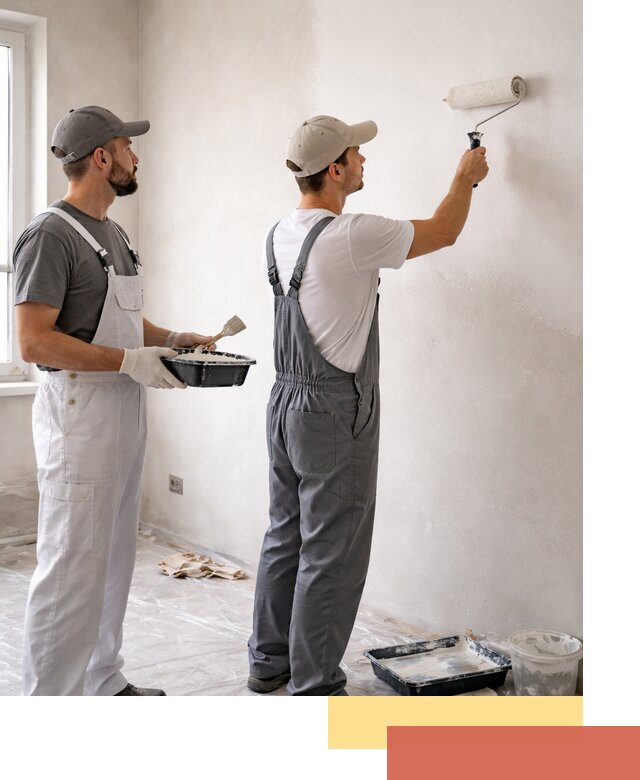 Покраска стен водоэмульсионной краской в Щекино