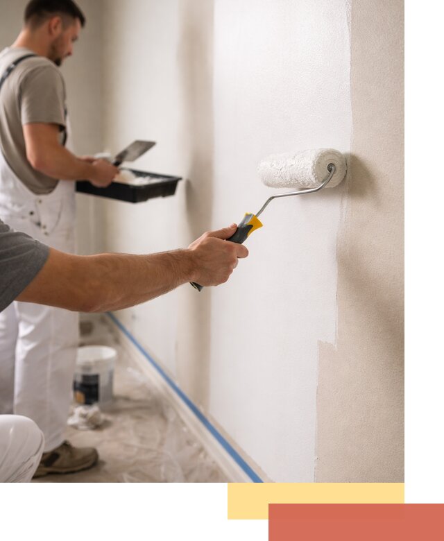 Покраска стен акриловой краской профессионально в Щекино