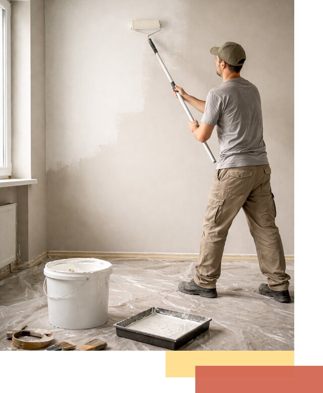 Покраска стен латексной краской в Щекино качественно и быстро