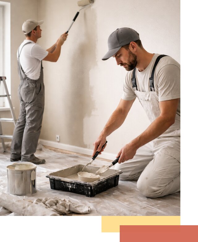 Покраска стен в квартире в Щекино — профессионально и аккуратно