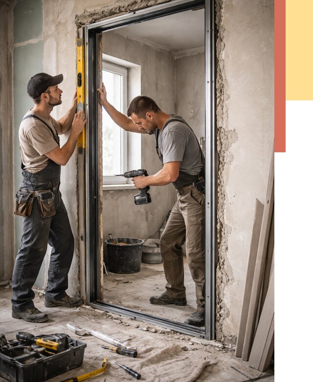 Закладка дверного проема в Щекино от 3602 руб. — быстро и недорого | ОТДЕЛОЧНИК-Екн