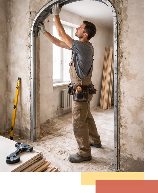 Устройство арочного проема в Щекино под ключ