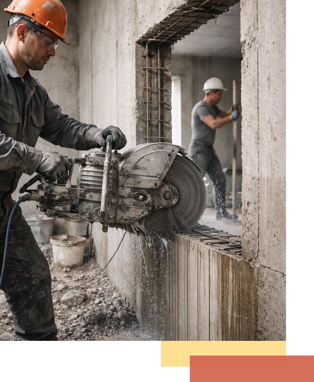 Алмазная резка проемов в Щекино быстро и точно