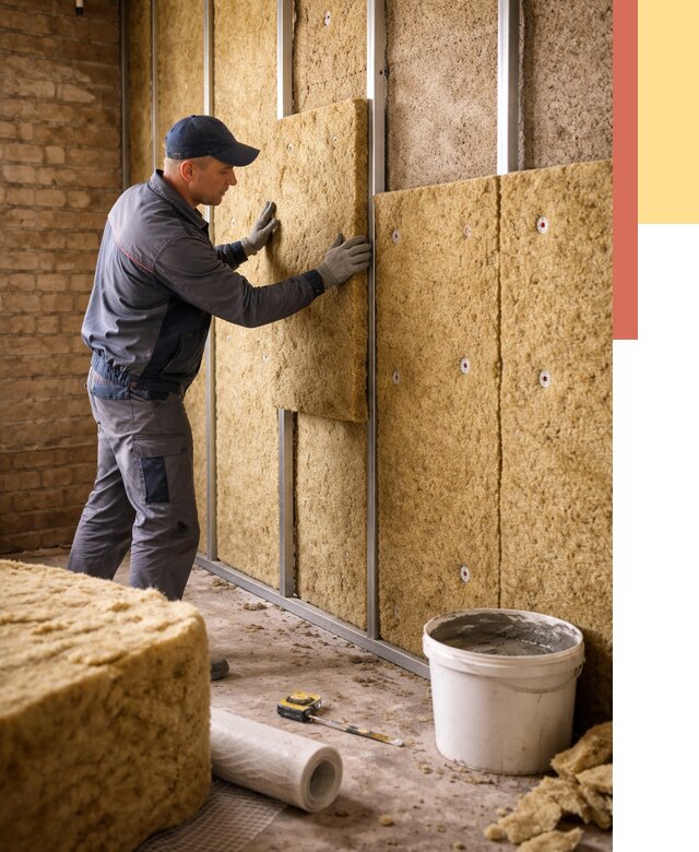 Утепление стен минватой в Щекино от 1389 руб./м2 — недорого и быстро | ОТДЕЛОЧНИК-Екн