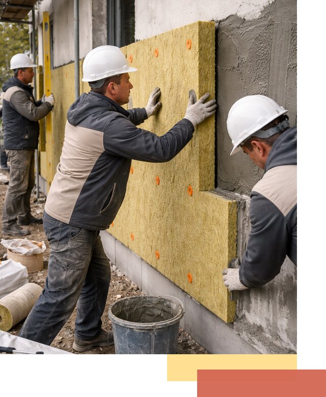 Утепление стен минватой в Щекино — тепло и звукоизоляция