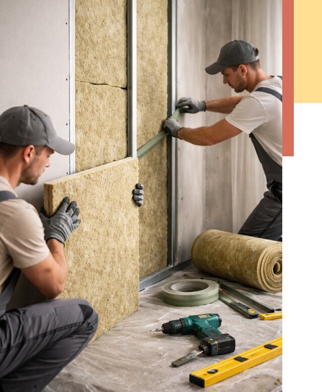 Шумоизоляция стен в Щекино под ключ от 1904 руб. | ОТДЕЛОЧНИК-Екн