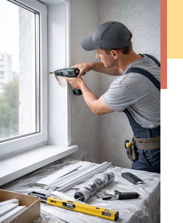 Установка пластиковых откосов в Щекино от 2316 руб. | ОТДЕЛОЧНИК-Екн монтаж, быстро и недорого