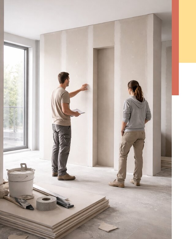 Зонирующая перегородка из гипсокартона в Щекино от 2882 руб. под ключ | ОТДЕЛОЧНИК-Екн