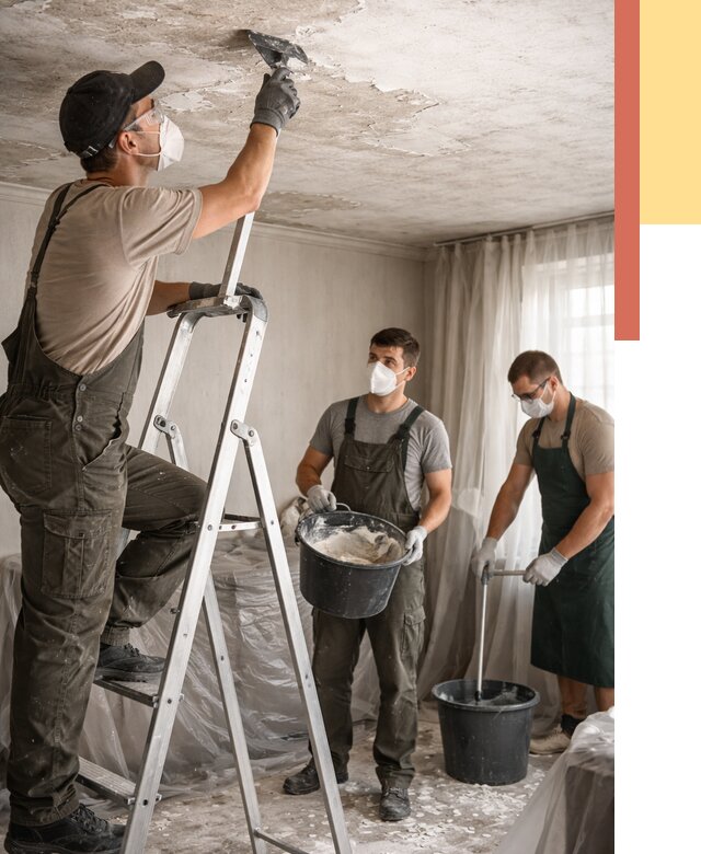 Удаление побелки с потолка в Щекино от 2573 руб. быстро и недорого | ОТДЕЛОЧНИК-Екн