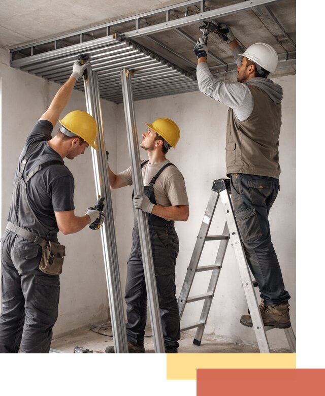 Монтаж реечного потолка под ключ в Щекино