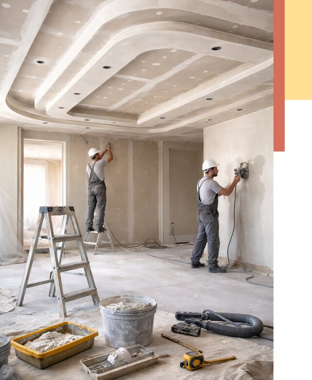 Многоуровневый потолок из гипсокартона в Щекино от 772 руб. под ключ | ОТДЕЛОЧНИК-Екн