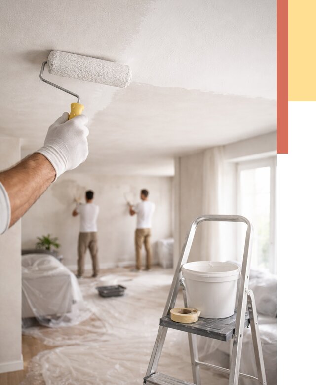 Покраска потолка акриловой краской в Щекино от 2573 руб. | ОТДЕЛОЧНИК-Екн