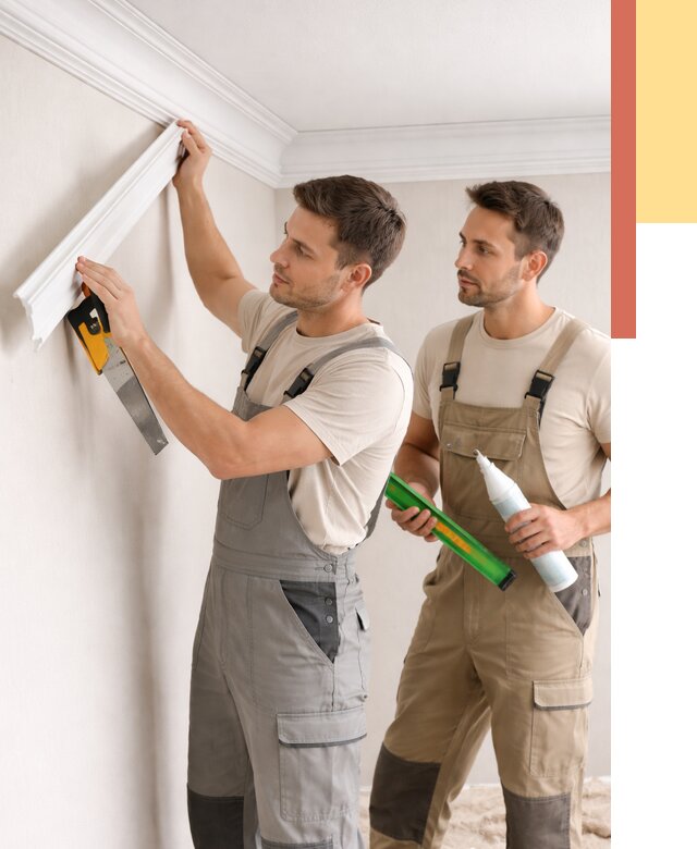 Монтаж потолочного плинтуса в Щекино от 2367 руб. — быстро и недорого | ОТДЕЛОЧНИК-Екн