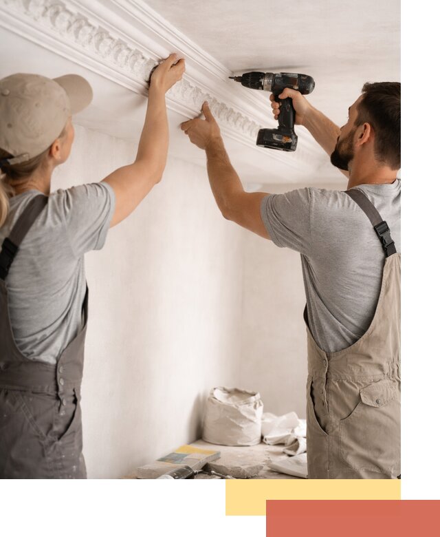 Профессиональный монтаж лепнины на потолок в Щекино