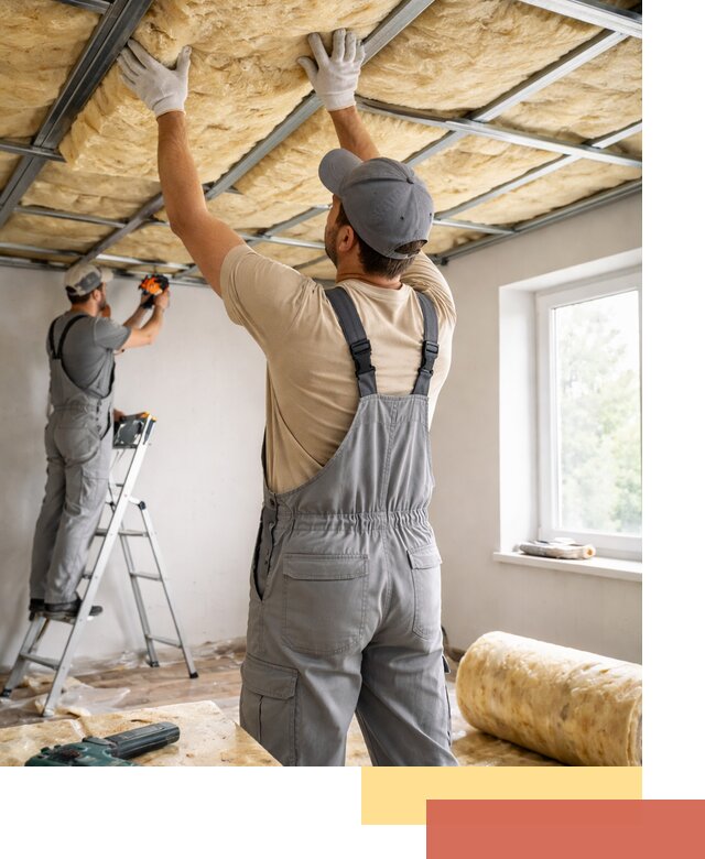 Утепление потолка под ключ в Щекино качественно и быстро