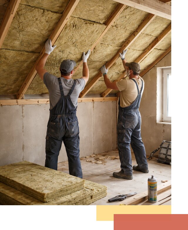 Утепление потолка минеральной ватой в Щекино