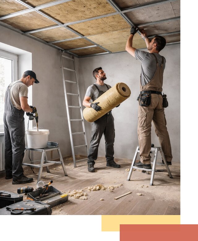 Шумоизоляция потолка в Щекино: профессиональный монтаж и отделка